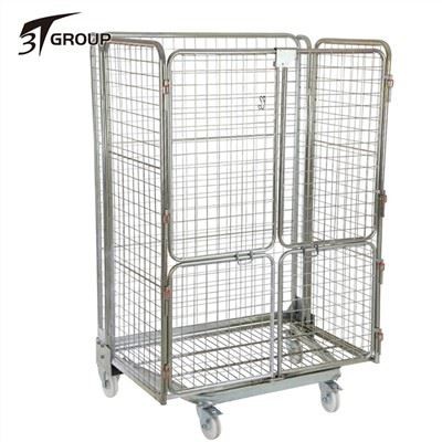 Sulankstomas vielos tinklo konteineris